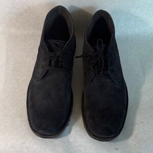 John Varvatos Dark Navy Suede Shoes